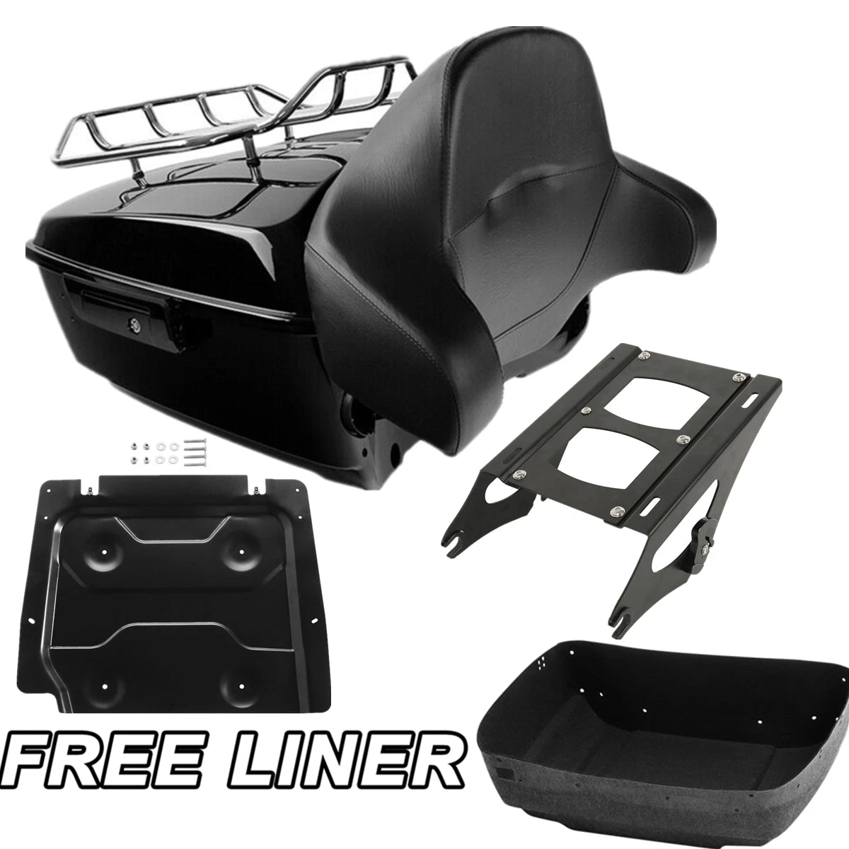 Trunk Pad Mount Rack Plate for Harley Touring FLHT FLHR (2014–2023)
