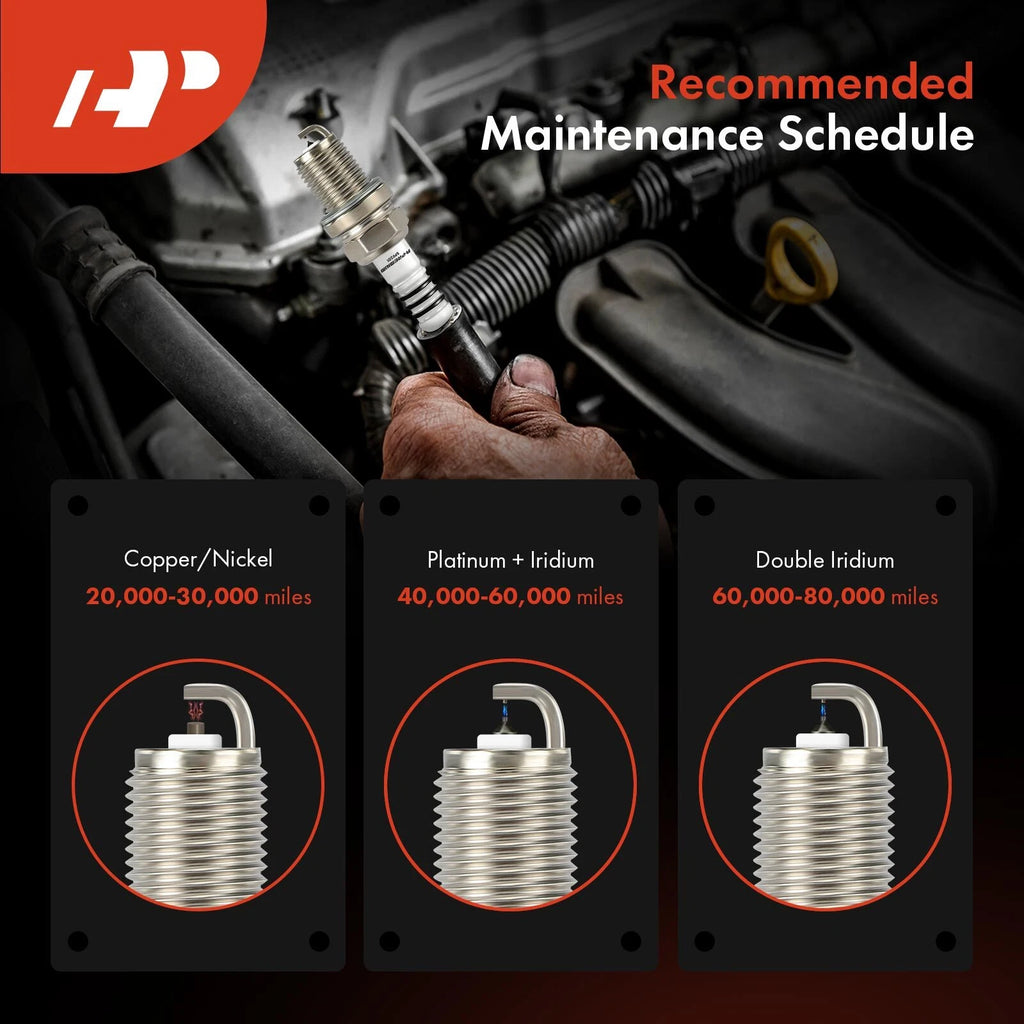 Set of 4 Iridium & Platinum Spark Plugs for Toyota Corolla (1990–1992)