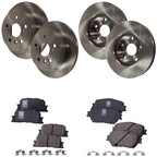 Brake Disc and Pad Kit for Toyota Camry (2002–2006) Front and Rear