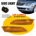 2X Amber Front Side Marker Light Housing for Chrysler Crossfire (2004–2008)
