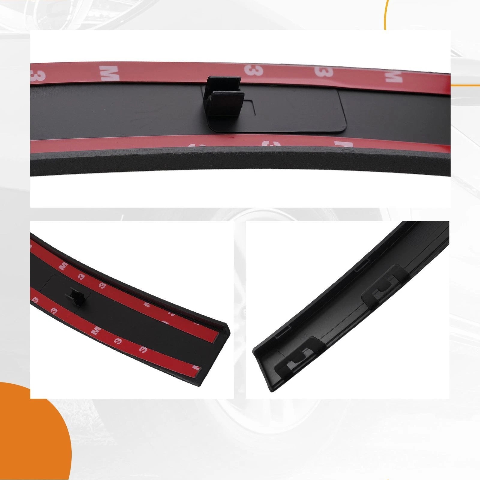 Front Left Molding Trim for Mercedes GLA250 GLA45 (2015–2020) MB1290100 Black Plastic