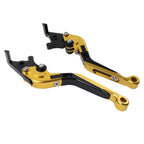 Folding Extendable Brake Clutch Levers for Yamaha YZF R1 (2004–2008), R6 (2005–2016), R6S (Gold)