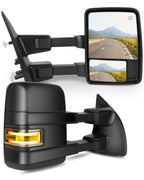 Power Heated Towing Mirrors with Puddle Light & Turn Signal for Ford F-150 (2004–2014)