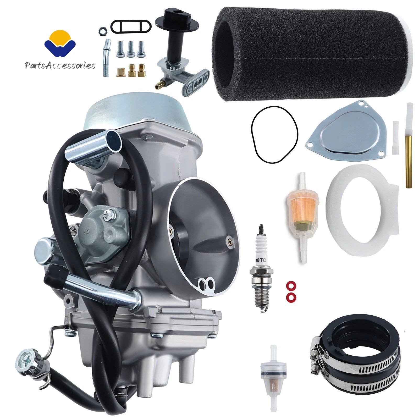 Carburetor + Air Filter for Yamaha Grizzly 660 YFM660 (2002–2008)
