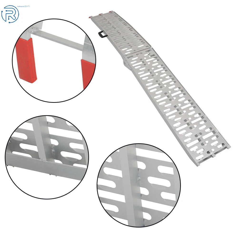 Folding Loading Ramp for ATV UTV Motorcycle (7.5' Heavy Duty)
