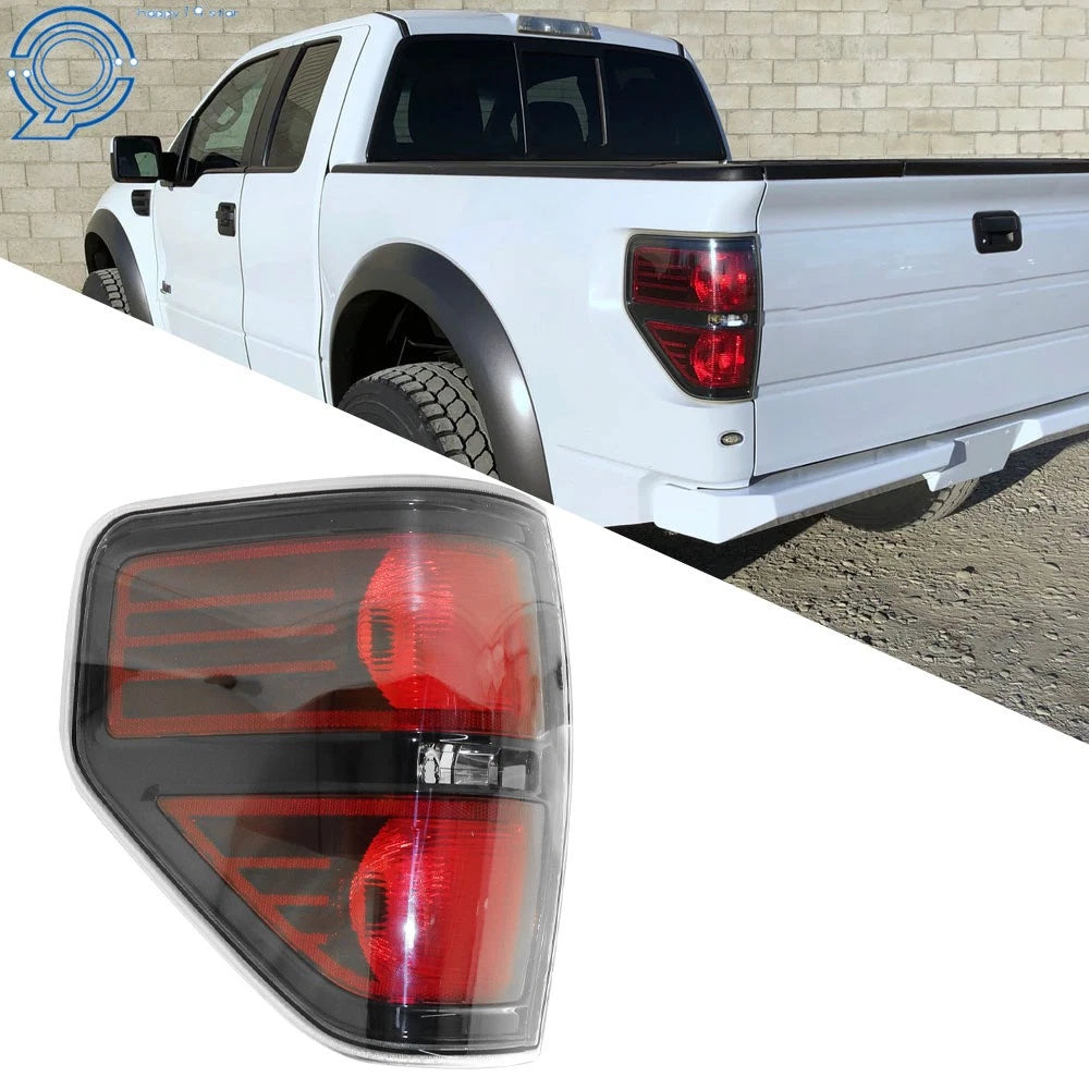 Tail Light Lamp Assembly for Ford F-150 (2009–2014) Black Frame Rear Left