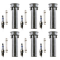 Set of 6 Double Iridium Spark Plugs & Denso Ignition Coil Boot Kit for Ram 1500 (2019–2023)