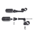 1 1/4" Black Gear Skull FootPeg & 4.5" Clamp for Harley Sportster Touring Dyna