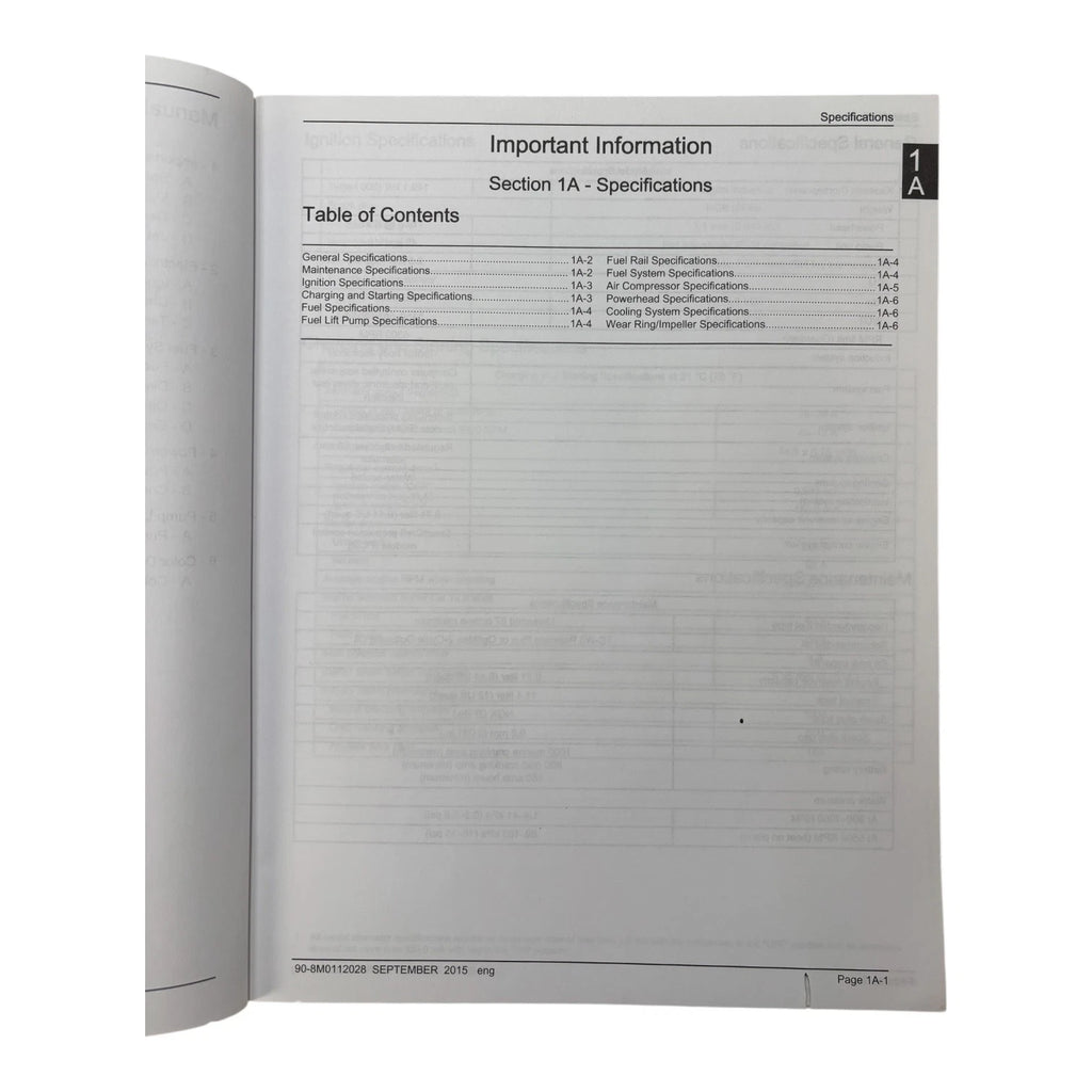 Service Manual for Mercury 200 OptiMax SportJet (2015) 90-8M0112028