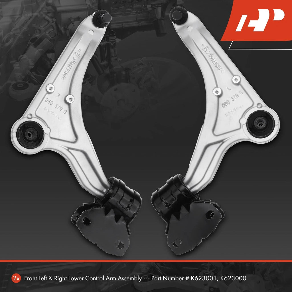 2X Front Lower Control Arm with Ball Joint for Ford Fusion Lincoln (2013–2019)