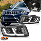 LED DRL Bar Projector Headlights for Jeep Grand Cherokee (2014–2016)