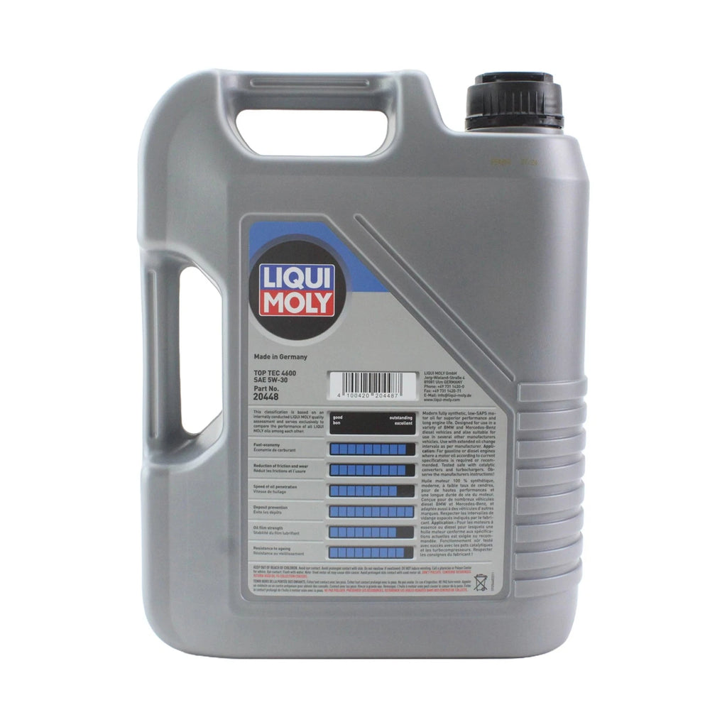 Liqui Moly Top Tec 4600 5W30 Engine Oil Change Kit for BMW E70 E90 (2007–2013)