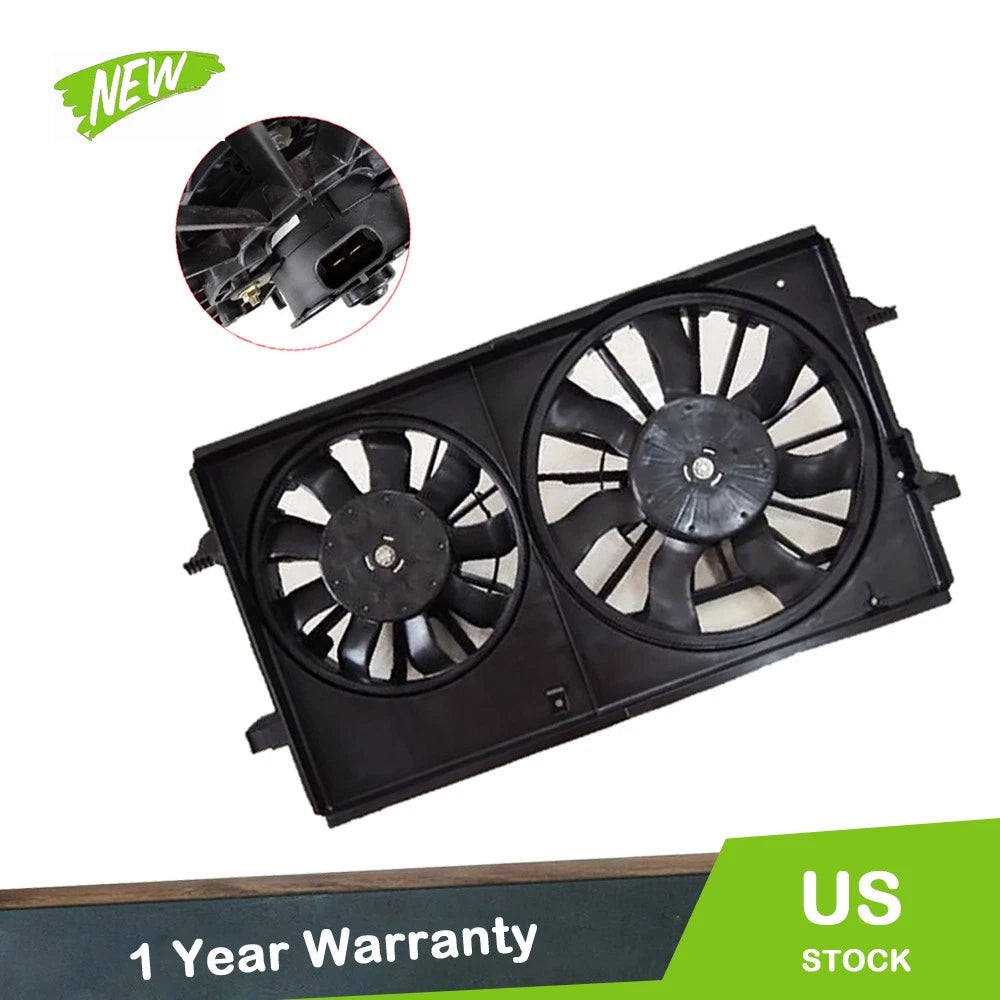 Dual Radiator Cooling Fan Assembly for Pontiac G6 (2005–2010) & Chevy Malibu (2004–2012)