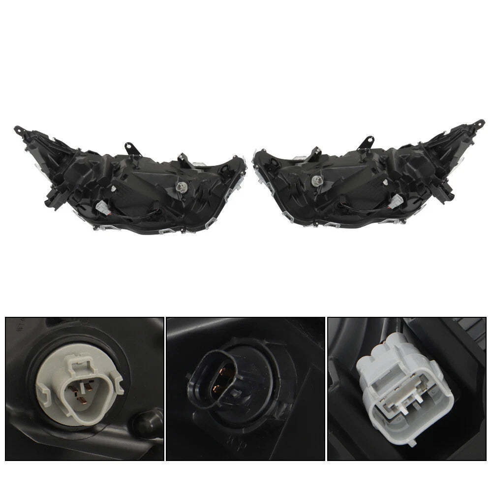Headlight Assembly for Toyota RAV4 (2019–2022) LED Left + Right Black