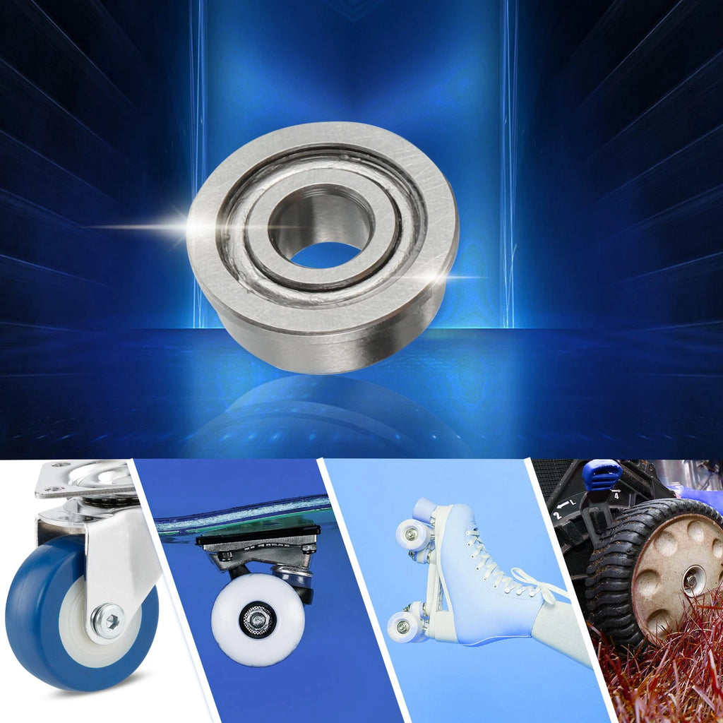 10pcs MF104ZZ Double Metal Shield Flanged Deep Groove Ball Bearings for Various Models 