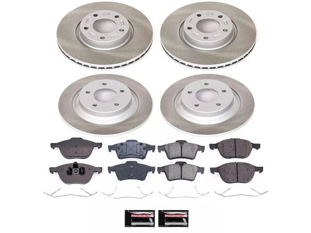 Front and Rear Brake Pad and Rotor Kit for Mazda 5 (2006–2007) KY758SS
