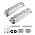 Tall Finned Aluminum Valve Covers for Chevy SBC 350 Center Bolt (1987–1997)