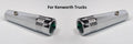 Toggle Switch Extension Pair for Kenworth Green Crystal 2-1/4 Inch Chrome