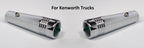 Toggle Switch Extension Pair for Kenworth Green Crystal 2-1/4 Inch Chrome