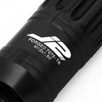 16 Pcs J2 7075 Forged Aluminum M12x1.5 Spiky Cap Lug Nut Set with Lock+Key Black