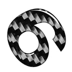 Carbon Black Door Wall Window Badge Emblem Decals for Car (#6)