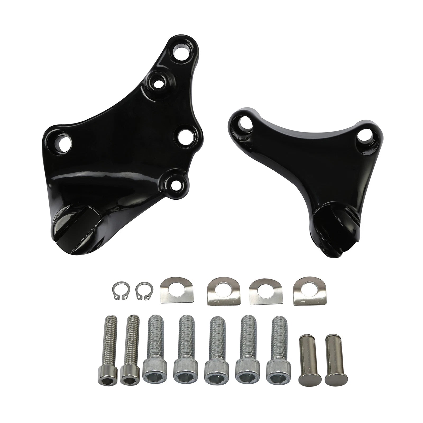 Passenger Foot Peg Mount Brackets for Harley Sportster Iron 883 XL1200C (2014–2019)
