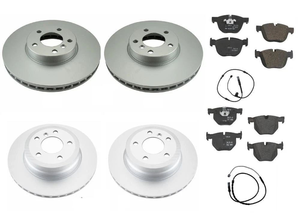 Brake Disc Rotors + Pads + Sensors Kit for BMW E70 X5, E71 X6 (2007–2013)