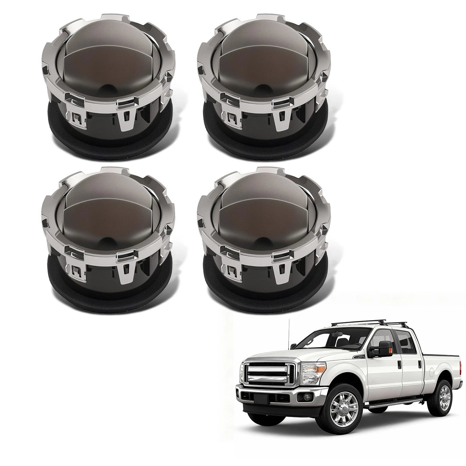 Set of 4 AC Heater Air Ducts for Ford F250 F550 (2011–2016)