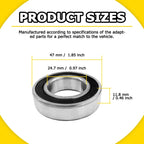 Front Rear Wheel Bearing Seals Kit for BMW K1200R (2004–2008), Suzuki VZ1600 (2004–2005)