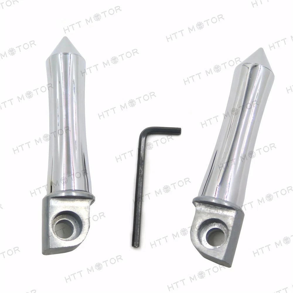 Chrome Footpegs for Kawasaki ZX750 Ninja (1987–1995) / ZX-9R (1994–1998)