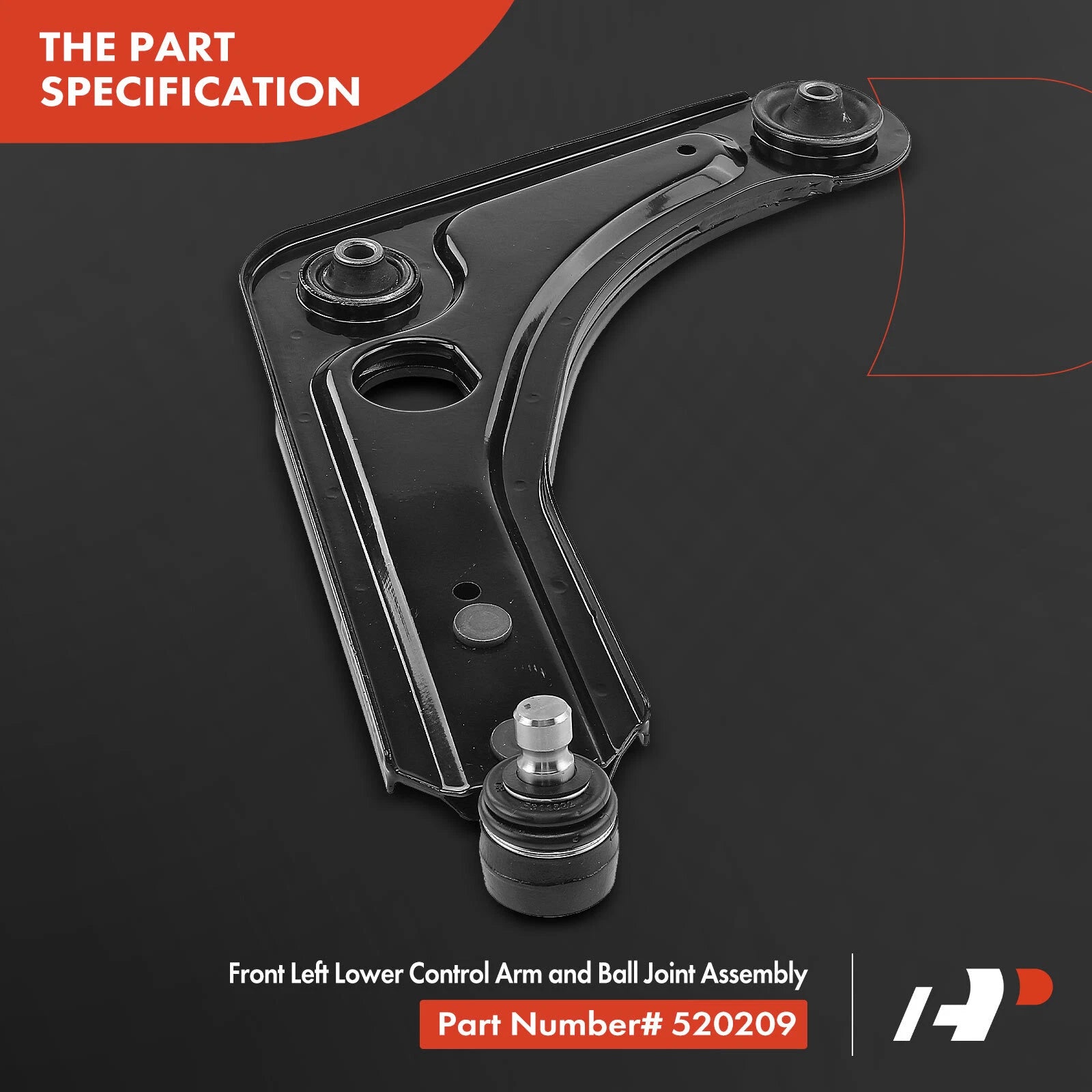 Front Left Lower Control Arm with Ball Joint for Ford Escort (1997-2002)