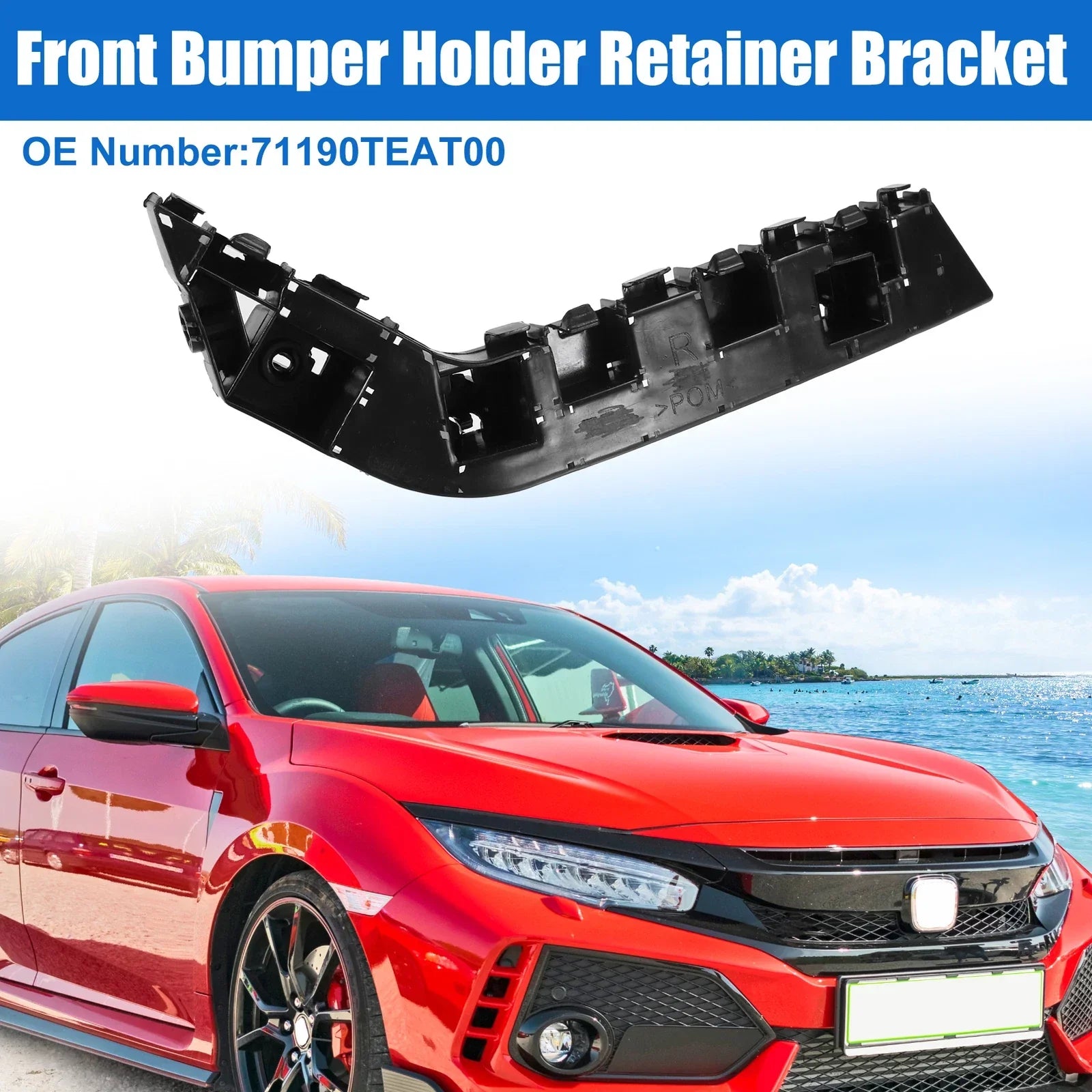 Right Side Front Bumper Mounting Support Bracket for Honda Civic (2016-2020)