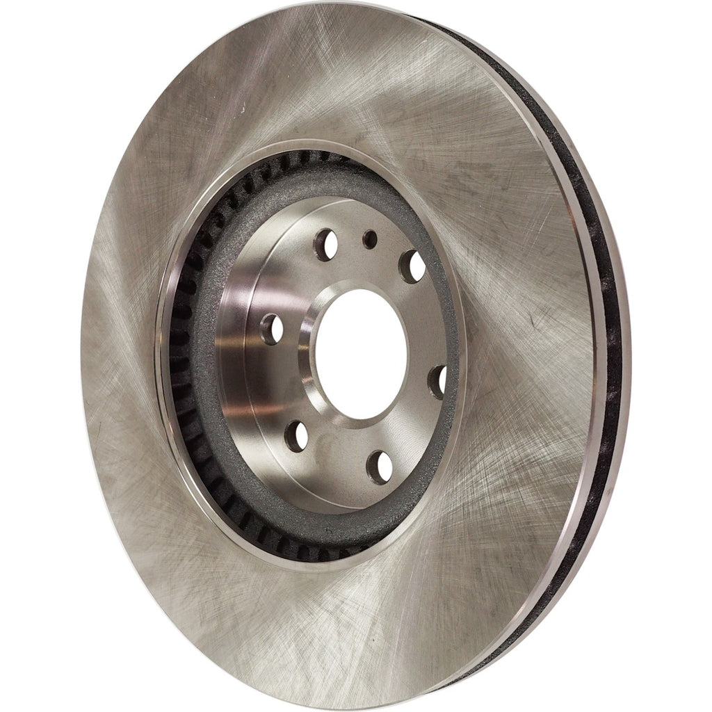 Brake Disc and Pad Kit for Cadillac SRX (2010–2016) Natural Cast Iron Front