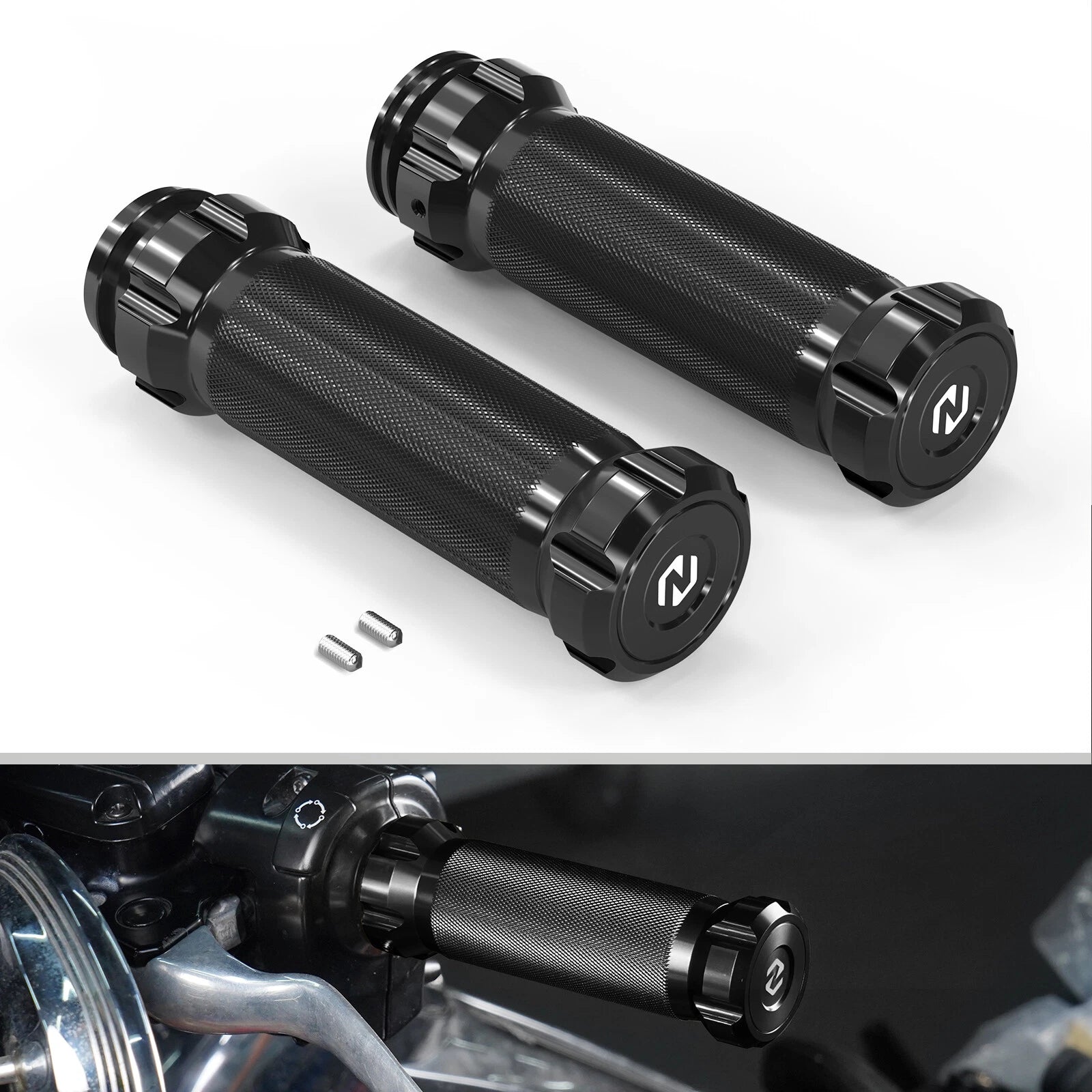Handlebar Hand Grips for Harley Electra Glide (FLHTC, FLHTCU, FLHTCUSE4, FLHTCUSE5)