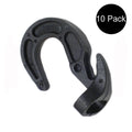 Set of 10 Adjustable Rubber Shock Cord Hooks for Boat Tarp Cover