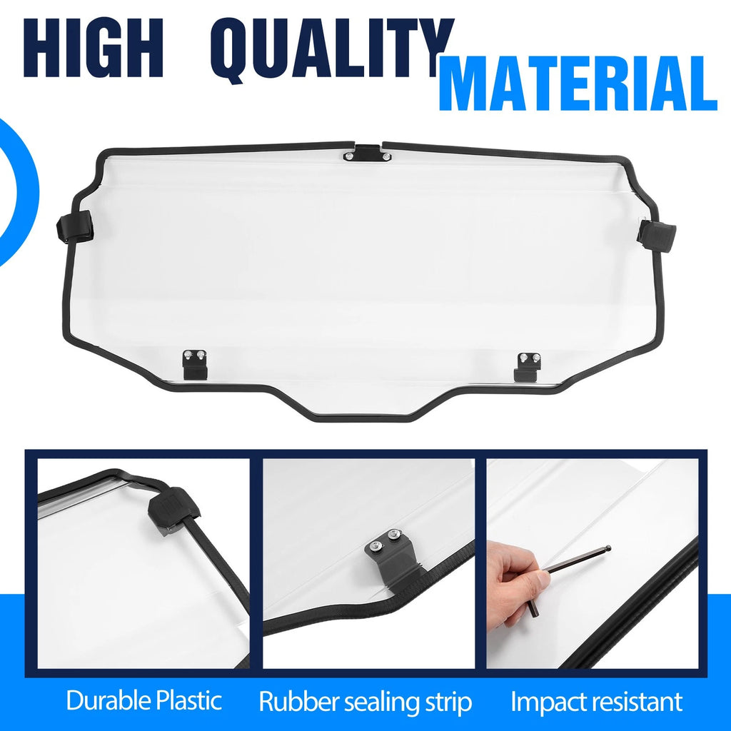 Clear Rear Windshield for Honda Talon 1000X-4 (2020–2023)