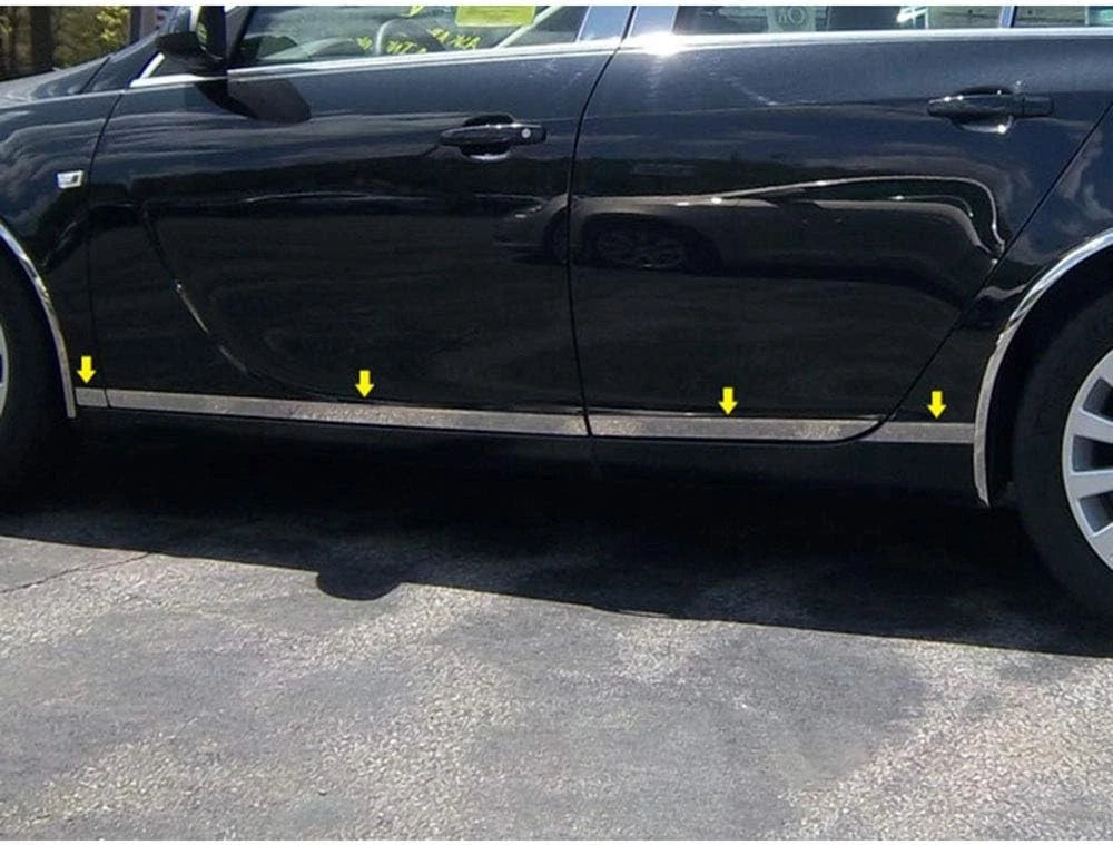 8p Luxury FX Chrome 1.5' Accent Door Molding Trim fit for 2011-2017 Buick Regal