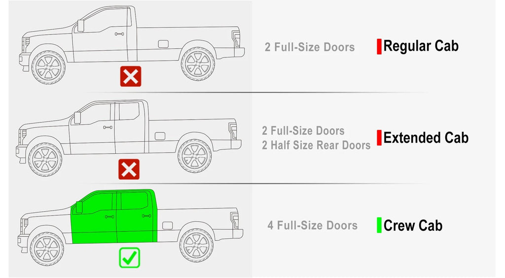 Drop Down Steps for Ford F150 SuperCrew Cab (2015-2026)