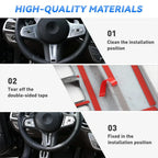 Carbon Fiber Steering Wheel Cover Trim for BMW 3 4 Series G20 G42 (2019-2023)