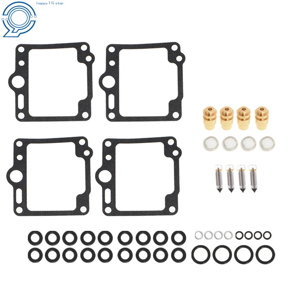 Set of 4 Carburetor Repair Kits for Yamaha XJ700/XJ750/FJ1100/FJ1200 (1985–1990)