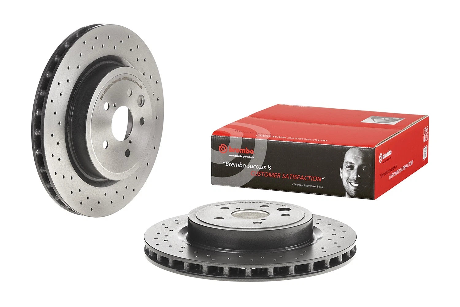 Brembo Drilled PVT Disc Brake Rotor for Lexus IS F (2008–2014)