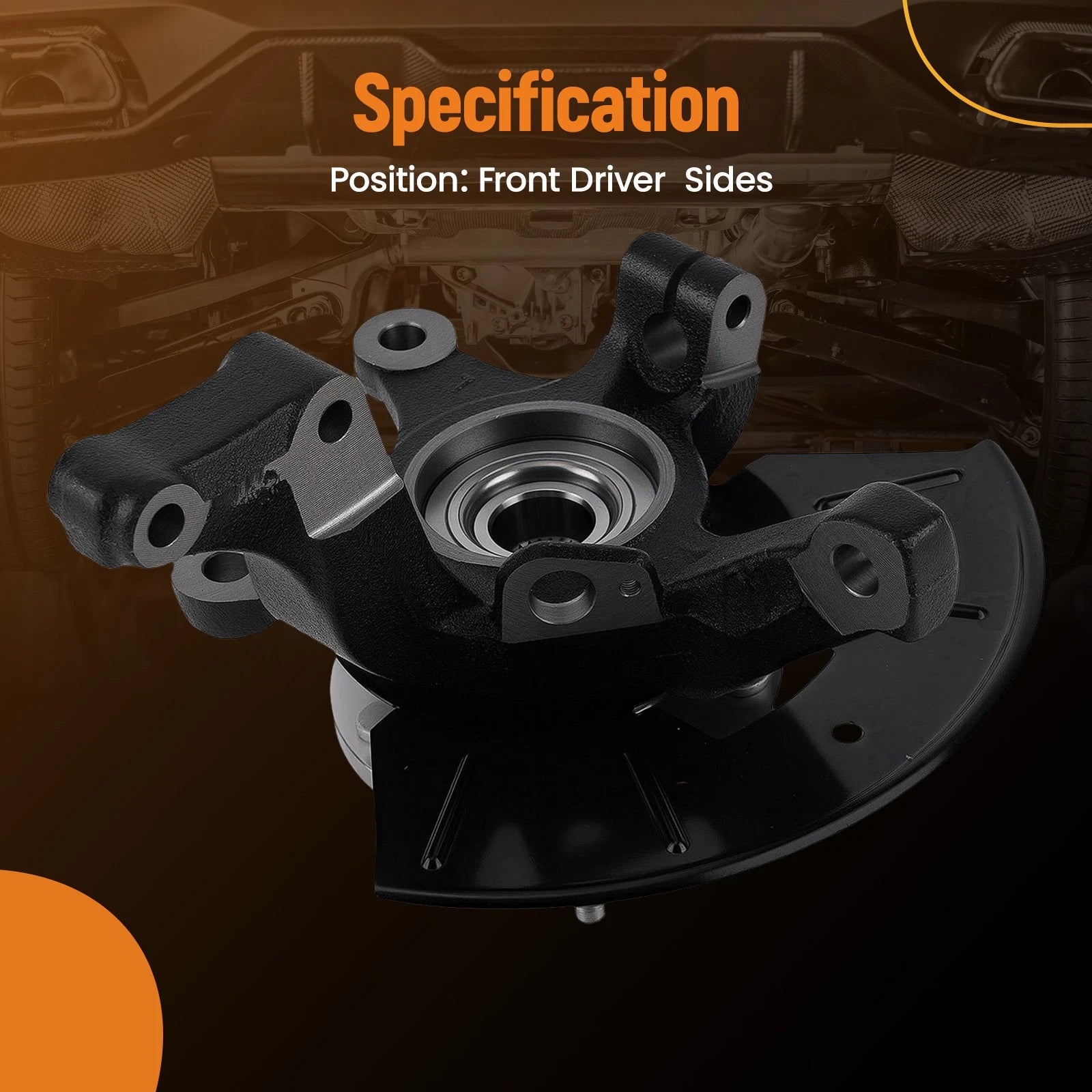 Front LH Steering Knuckle & Wheel Hub Bearing Assembly for Ford Escape (2001–2012)