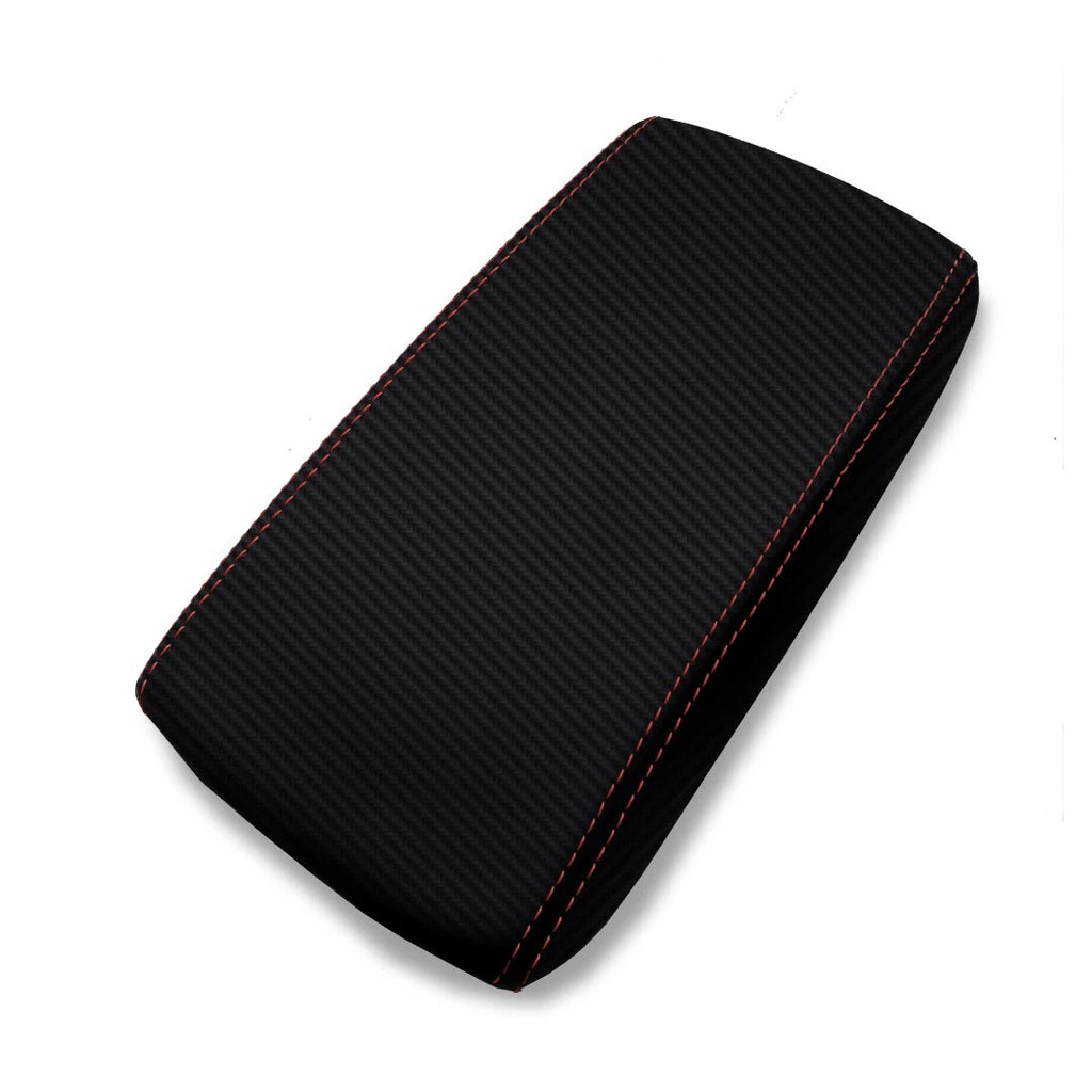 Console Armrest Sliding Carbon for Hyundai Elantra (2017–2020) Red Stitch