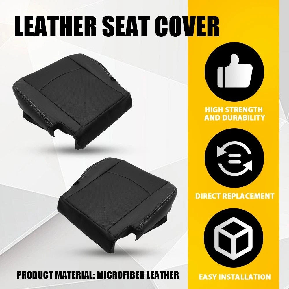 Set of 2 Bottom Seat Covers for Dodge Ram 1500 2500 3500 4500 5500 (2013–2018) EPY