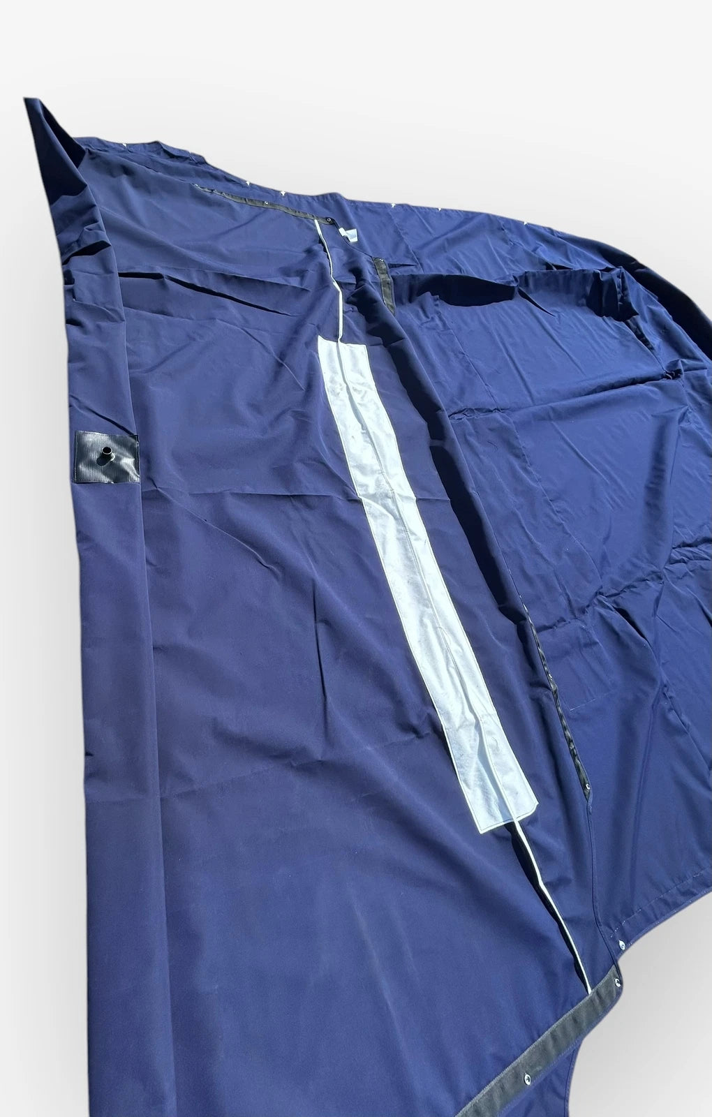 Bow Cover & Cockpit Cover for Chris Craft 30 Calypso (OEM) Navy Blue w/ Stands