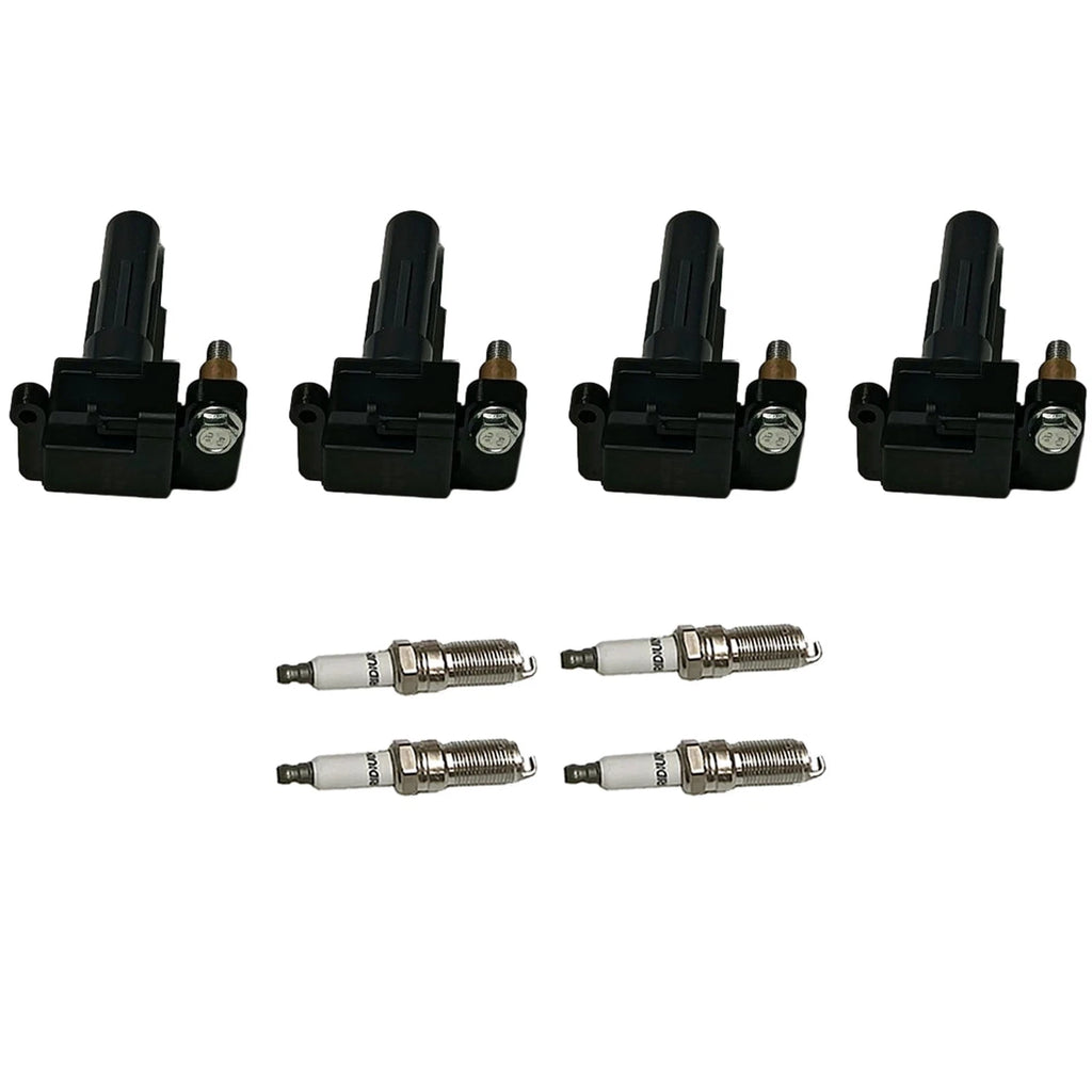 Set of 4 Ignition Coils & Iridium Spark Plugs for Subaru Impreza (2008–2011)