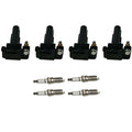 Set of 4 Ignition Coils & Iridium Spark Plugs for Subaru Impreza (2008–2011)