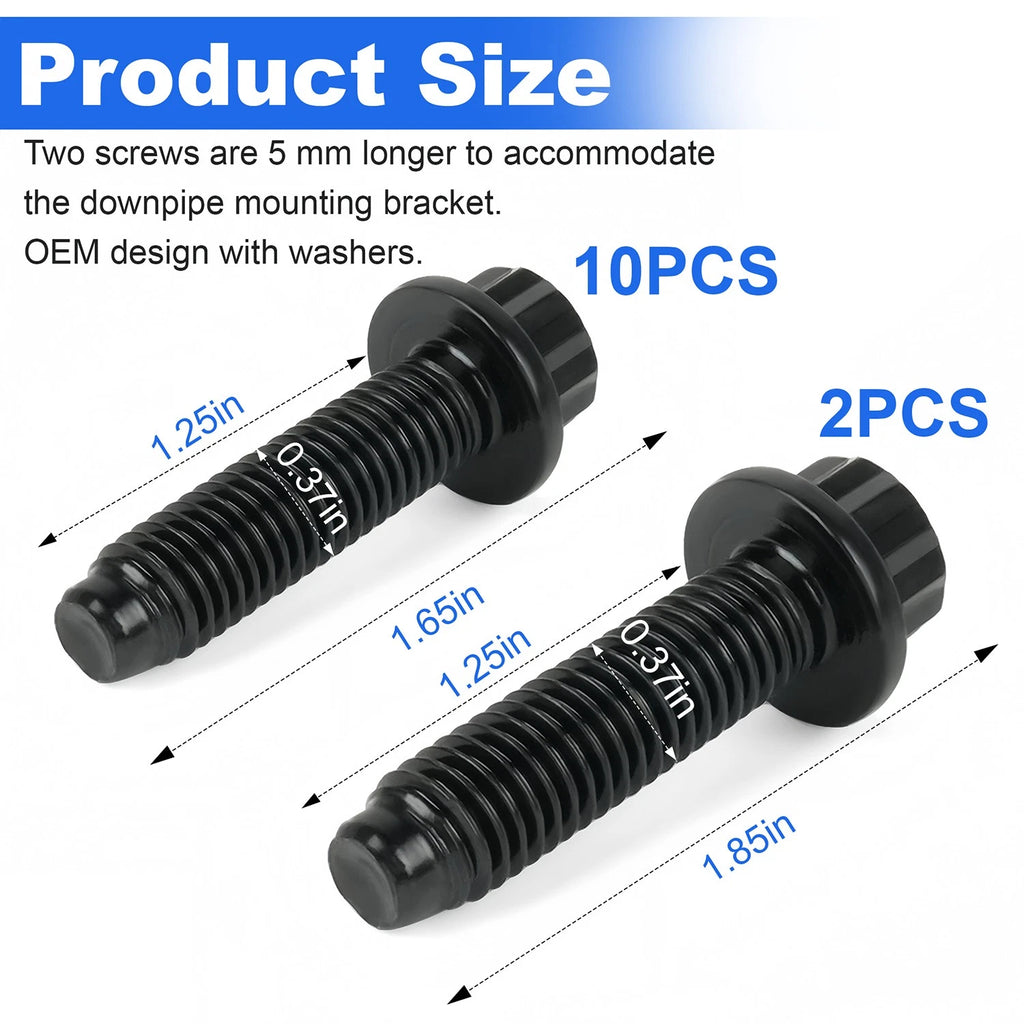 Up Pipe Bolt Set 116121500 for Chevrolet Silverado 2500/3500 (2001–2016)