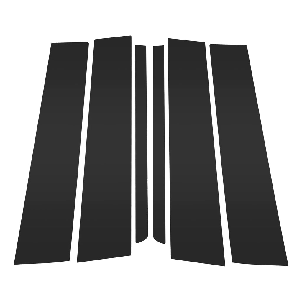 6 Pcs Door Pillar Window Trim for Ford Explorer (2011–2019) Black