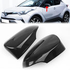 2X Rear View Side Mirrors Decor Cover ABS for Toyota C-HR (2016–2018)